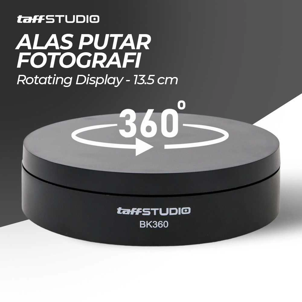 Alas Putar Fotografi Rotating Display Stand Base 13.5cm BK360 Alas Putar Fotografi Rotating Display Stand Base 13.5cm BK360