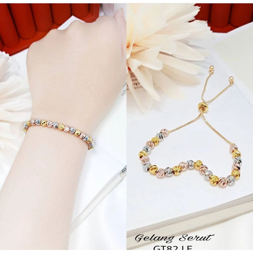 Gelang Serut Dewasa Bulat Anti Karat Dan Luntur 014 Gelang Serut Dewasa Bulat Anti Karat Dan Luntur 014