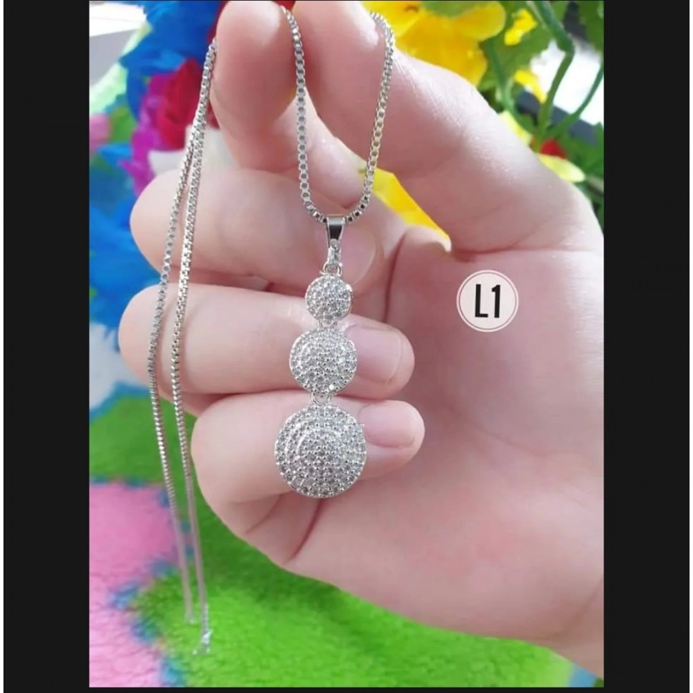 Kalung Silver Free Liontin Bulat 3 Anti Karat Dan Luntur 020 Kalung Silver Free Liontin Bulat 3 Anti Karat Dan Luntur 020