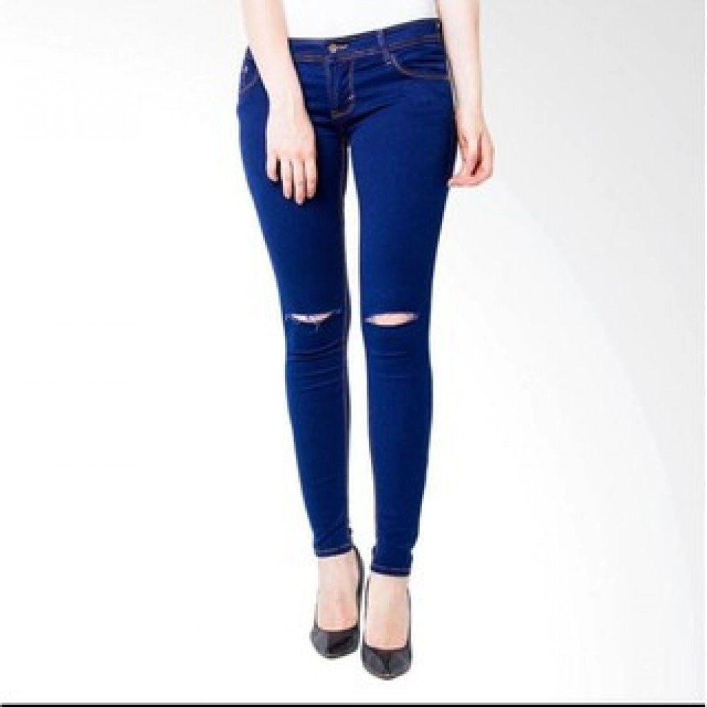 Celana Jeans Cewek Wanita Ripped Murah Sobek Lutu - Navy Celana Jeans Cewek Wanita Ripped Murah Sobek Lutu - Navy