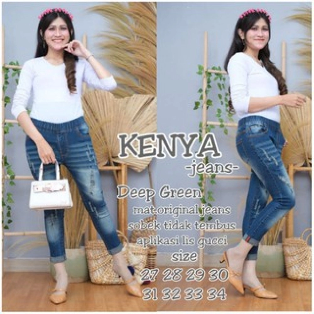 Jeans Sobek Tidak Tembus / Kenya Jegging Jeans Jeans Sobek Tidak Tembus / Kenya Jegging Jeans