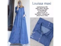 Dress Bordir Jeans Jumbo Louissa Maxi Jeans Maritza