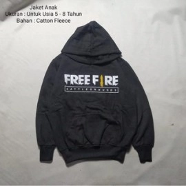 Jaket Hoodie Free Fire / Jaket Hoodie Anak / Sweter Anak Murah / Jaket Anak