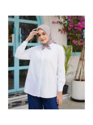 Kemeja Kerja Wanita Hitam & Putih