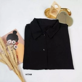 Kemeja Kerja Wanita Hitam & Putih