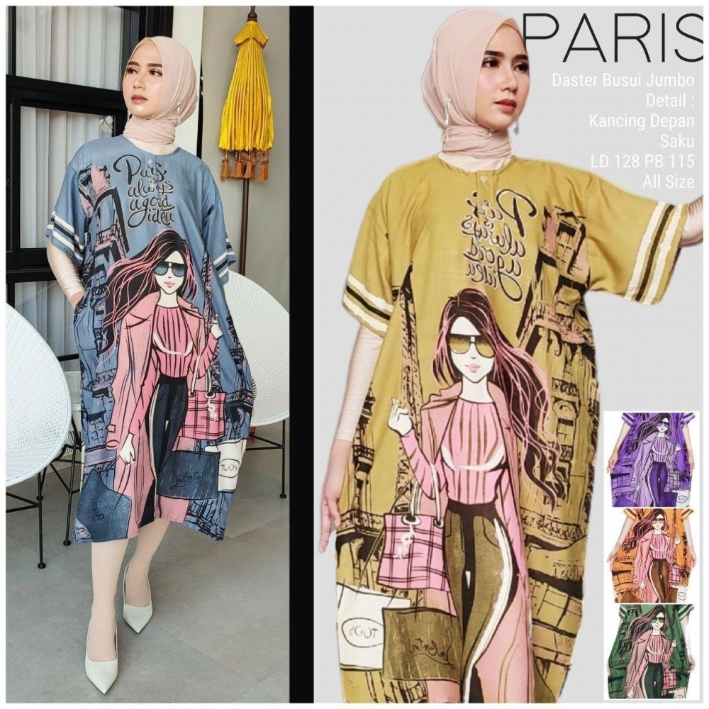 Daster Viral Paris, London, Dan New York Daster Viral Paris, London, Dan New York