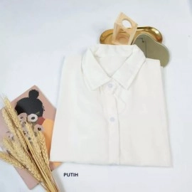 Kemeja Kerja Wanita Hitam & Putih