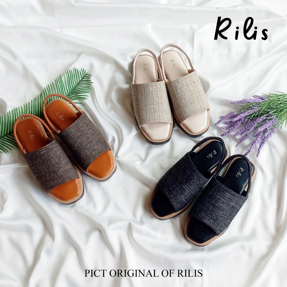 Rilis - Sandal Wanita Alika Canvas Platfoam