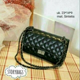 inoy olshop tas kotak rante {BISA COD} tas jinjing tutup tali rante