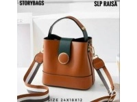 Tas Selempang Tali Panjang Raisha Kancing Besar