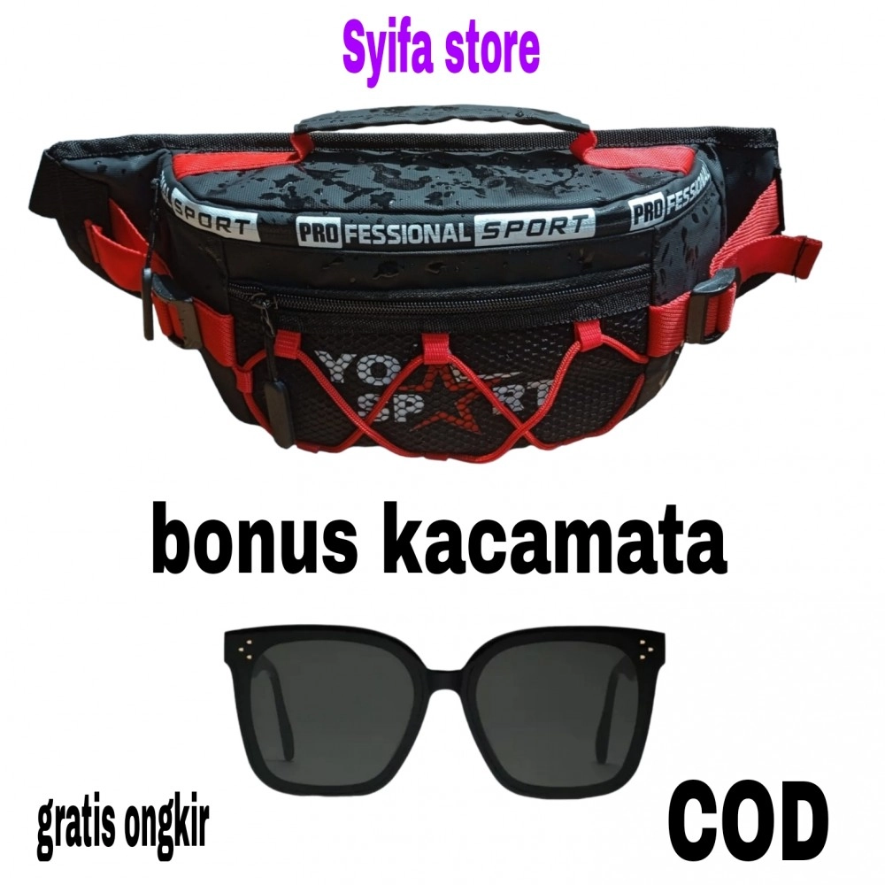 Tas Selempang Pria Anti Air Bonus Kacamata Tas Selempang Pria Anti Air Bonus Kacamata