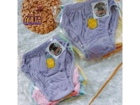 6Pcs Celana Dalam / Cd Anak Perempuan Motif Buah Bordir