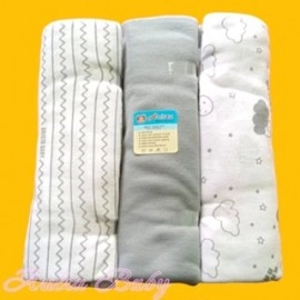 3Pcs Kain Pernel Arista Bedong Bayi Jumbo Bahan Kaos Super Lembut Aulia Baby