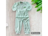 Aulia Setelan Baju Bayi Baru Lahir Kafia Baby Tangan Panjang Dan Celana Panjang Bahan Tc Double Polos
