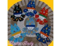 1Pcs Set Kupluk Sarung Tangan Dan Sarung Kaki Bayi Bahan Printing Aulia Baby