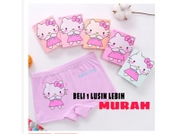 1 lusin celana dalam boxer anak perempuan hello kitty 