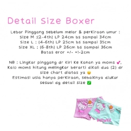 1 lusin celana dalam boxer anak perempuan hello kitty 