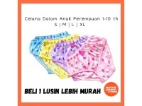 1 lusin Celana Dalam Anak Perempuan Motif Buah Adem Murah