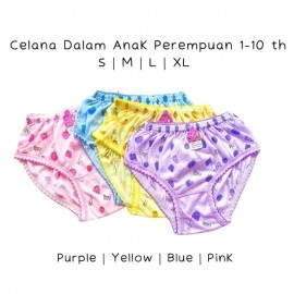 1 lusin Celana Dalam Anak Perempuan Motif Buah Adem Murah