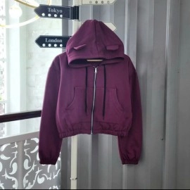 Hoodie crop zipper Hoodie crop zipper